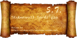 Stubenvoll Terézia névjegykártya