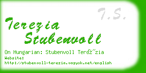 terezia stubenvoll business card